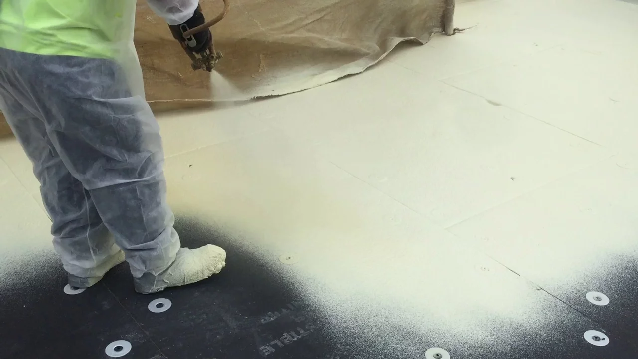 ReRoofing Granulated Cap Sheet with New Spray Foam IRC Insulated